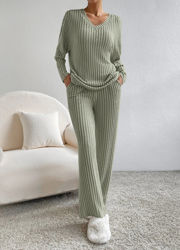 Chic Striped Two-Piece Set – Relaxed Fit