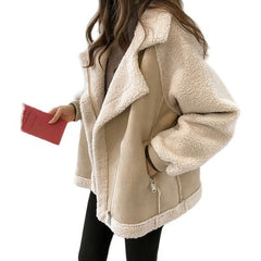 Amsterdam Suede Biker Jacket – Short Lamb Velvet Fit