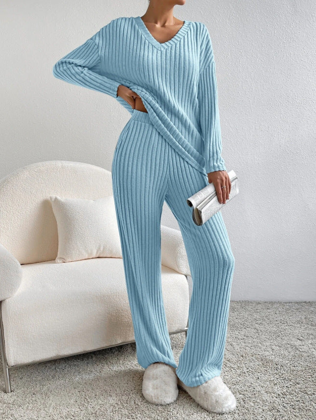 Chic Striped Two-Piece Set – Relaxed Fit
