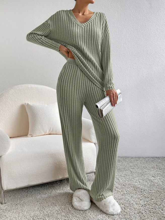 Chic Striped Two-Piece Set – Relaxed Fit