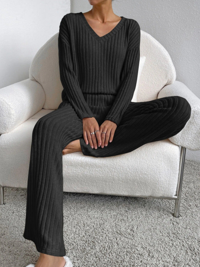 Chic Striped Two-Piece Set – Relaxed Fit