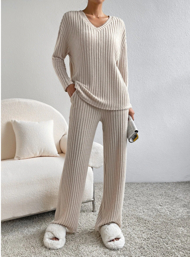 Chic Striped Two-Piece Set – Relaxed Fit